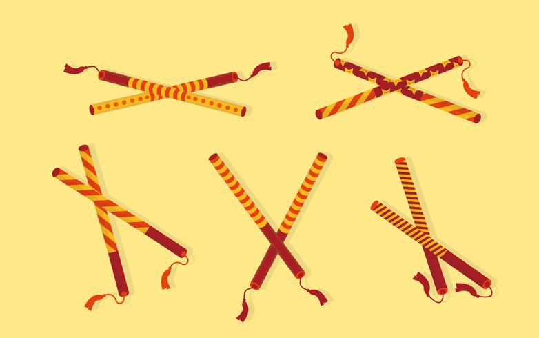 Dandiya Sticks Vector