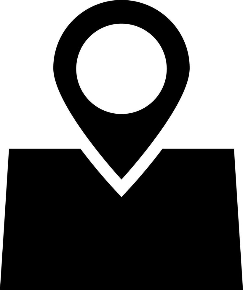 Mappatura glifo icona o simbolo. vettore
