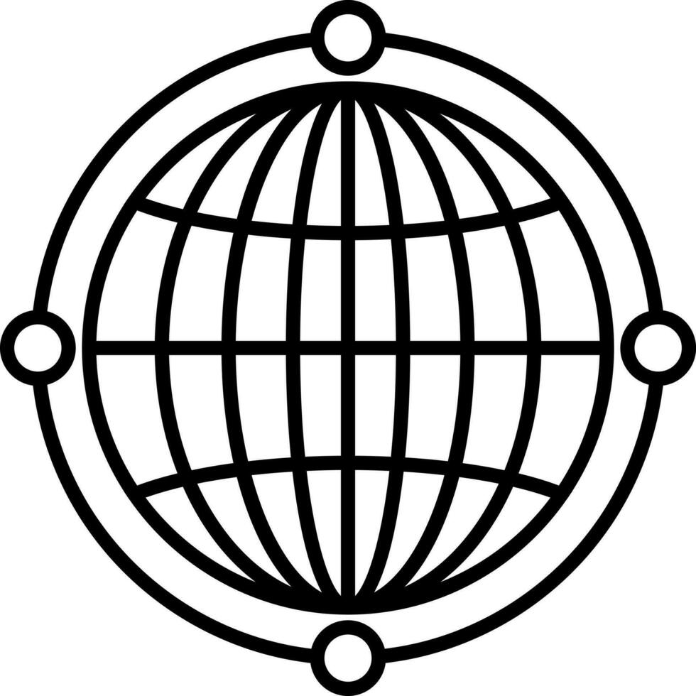 globale connessione icona o simbolo. vettore
