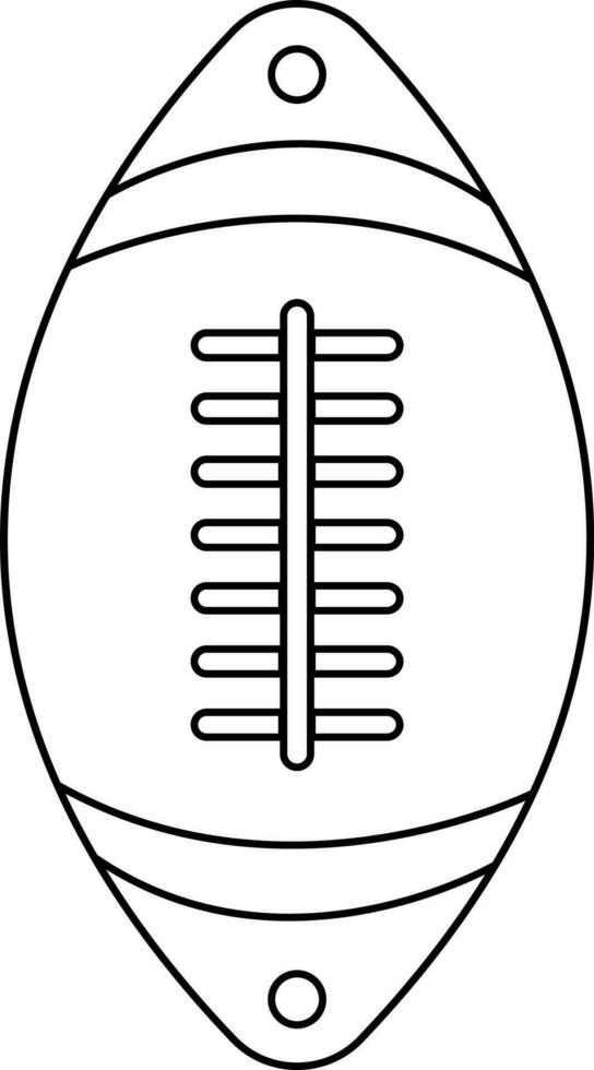 piatto illustrazione di Rugby sfera. vettore