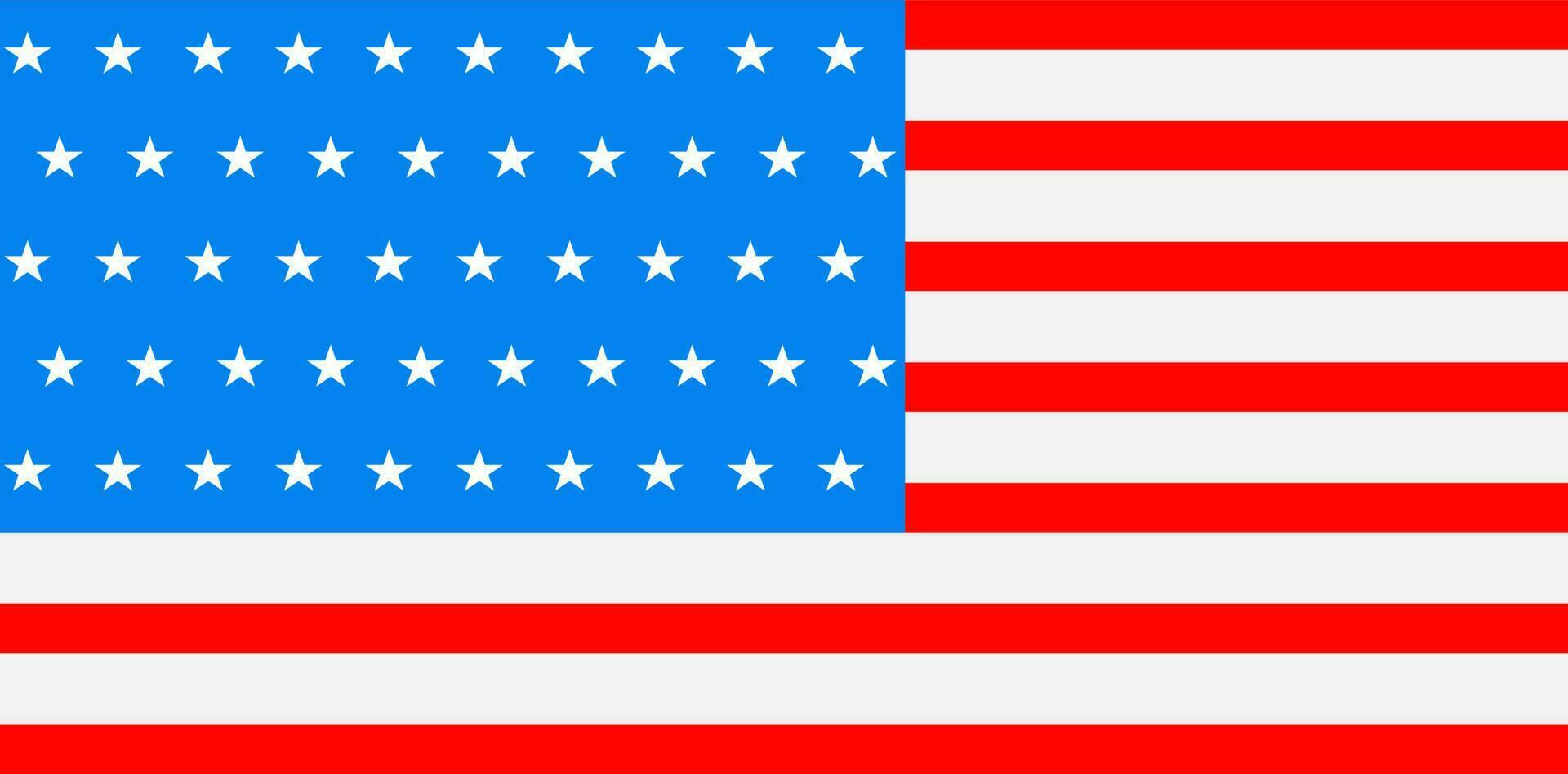 piatto illustrazione di americano bandiera. vettore