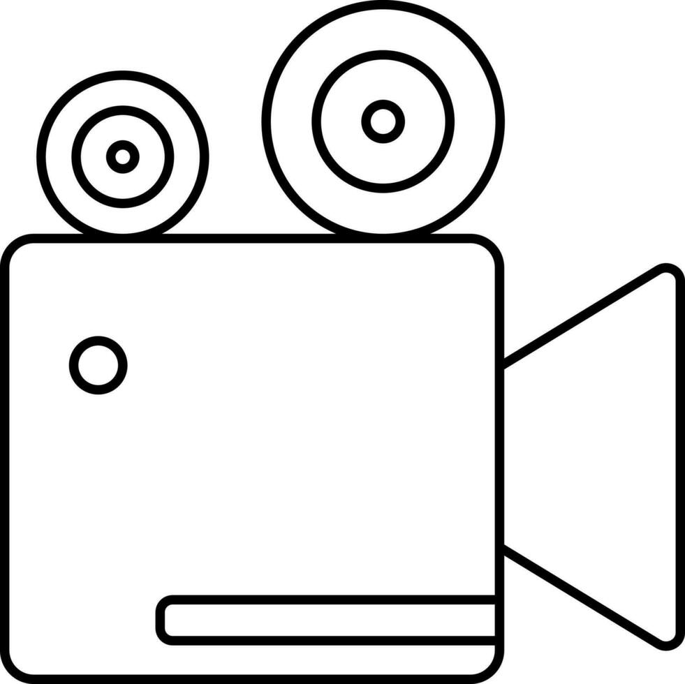 video telecamera icona o simbolo. vettore