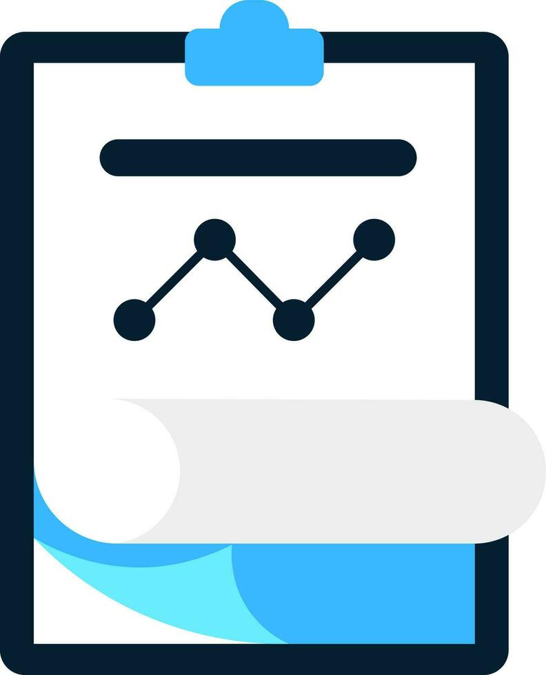 statistica appunti icona o simbolo. vettore