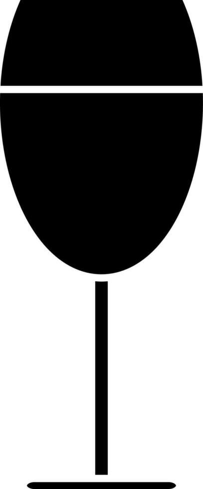 isolato nero cocktail bicchiere icona. vettore