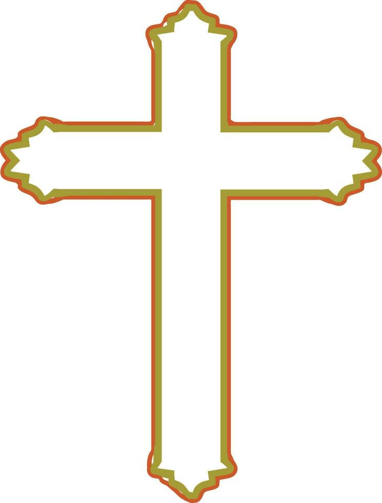 cristiano attraversare simbolo o icona. vettore