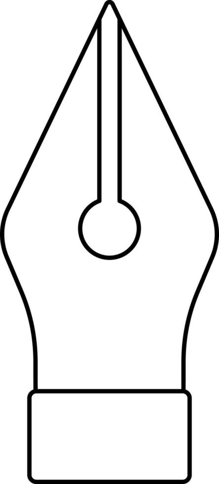ictus icona di Fontana penna per scrittura scopo. vettore