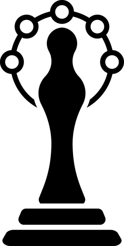 illustrazione di trofeo o premio icona nel piatto stile. vettore