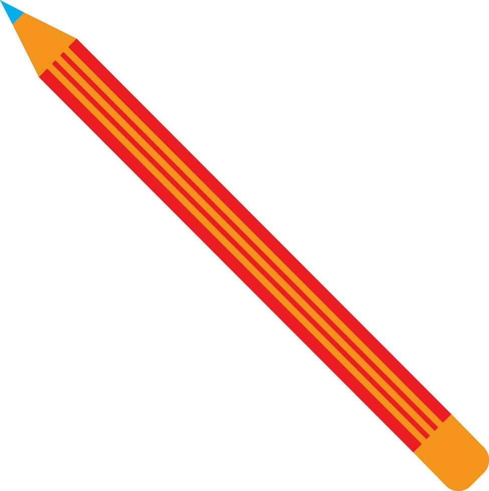 di legno matita icona nel illustrtion per formazione scolastica o scrivere. vettore