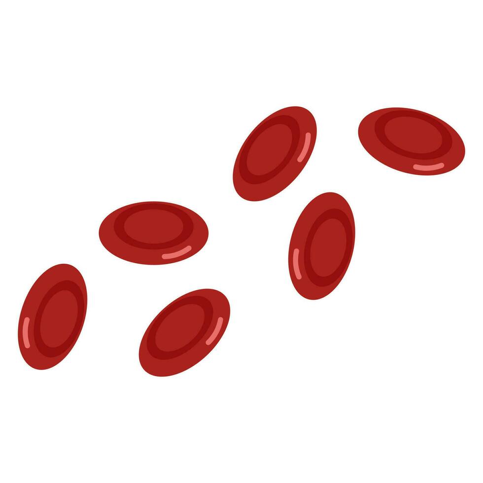 illustrazione di rosso sangue cellule icona. vettore