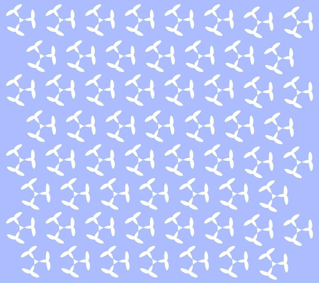 piccolo triangolare astratto modello con tre rami ornato piace lettera t, blu sfondo, gratuito vettore