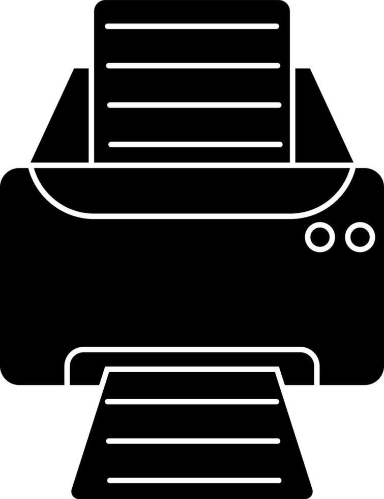 isolato icona o simbolo di un' stampante. vettore