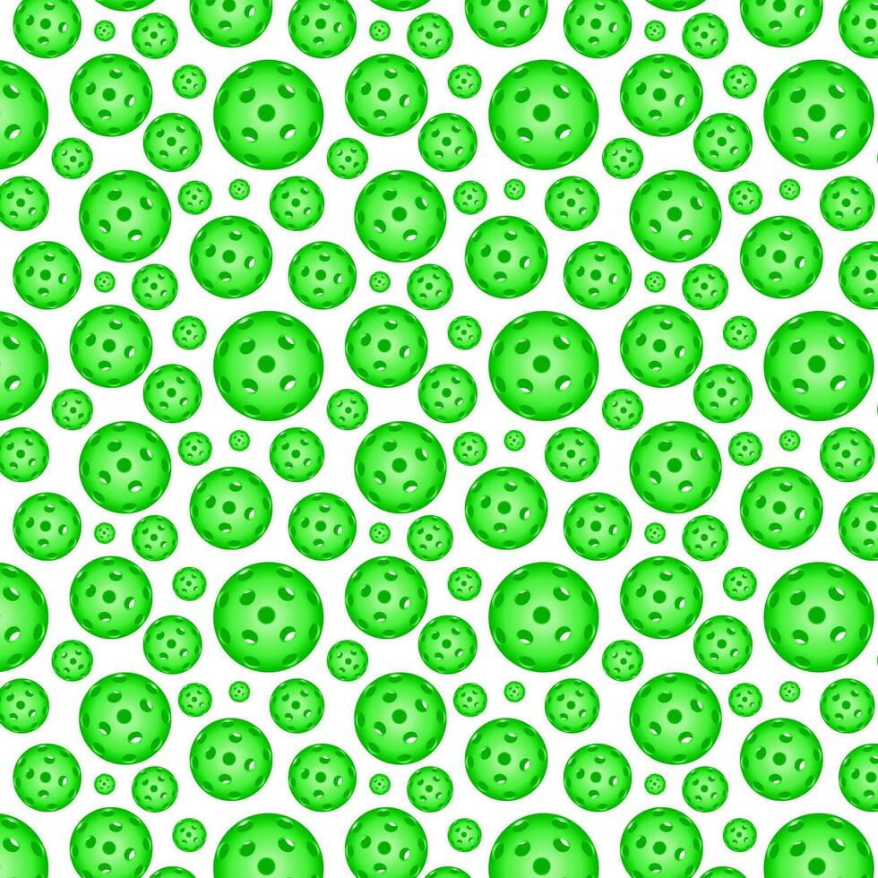 modello con luminosa verde pickleball palle. fondale per striscioni, Stampa per abbigliamento sportivo, carta, tessuti, sfondi. emblema per pickleball gli sport club. vettore illustrazione