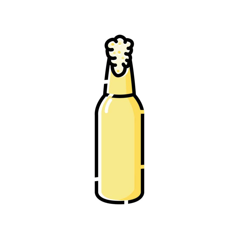 birra bottiglia simbolo illustrazione design vettore