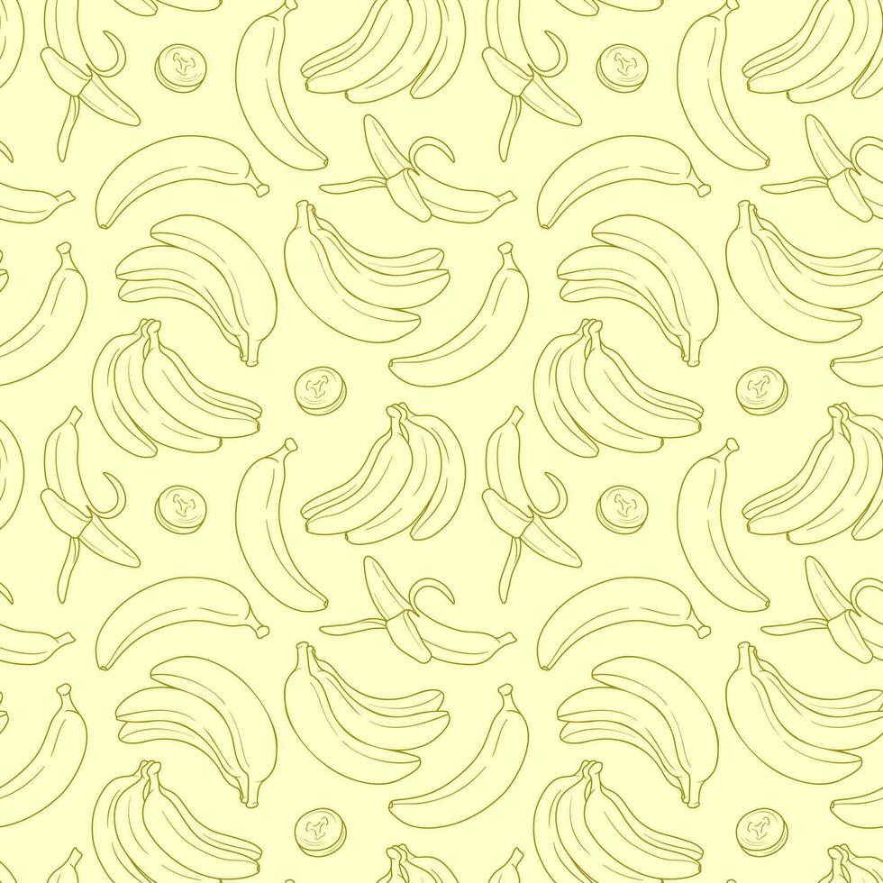 giallo Banana vettore linea arte modello