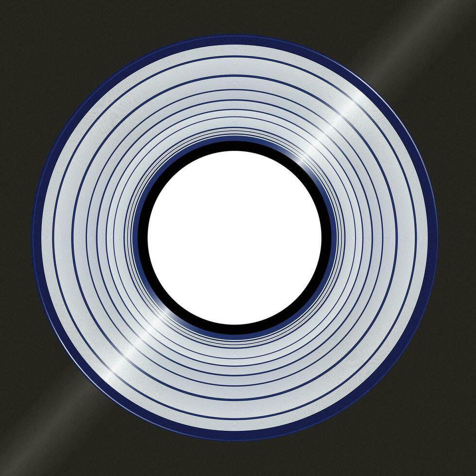 blu bianca digitale musica CD lp design per artisti nuovo record vettore