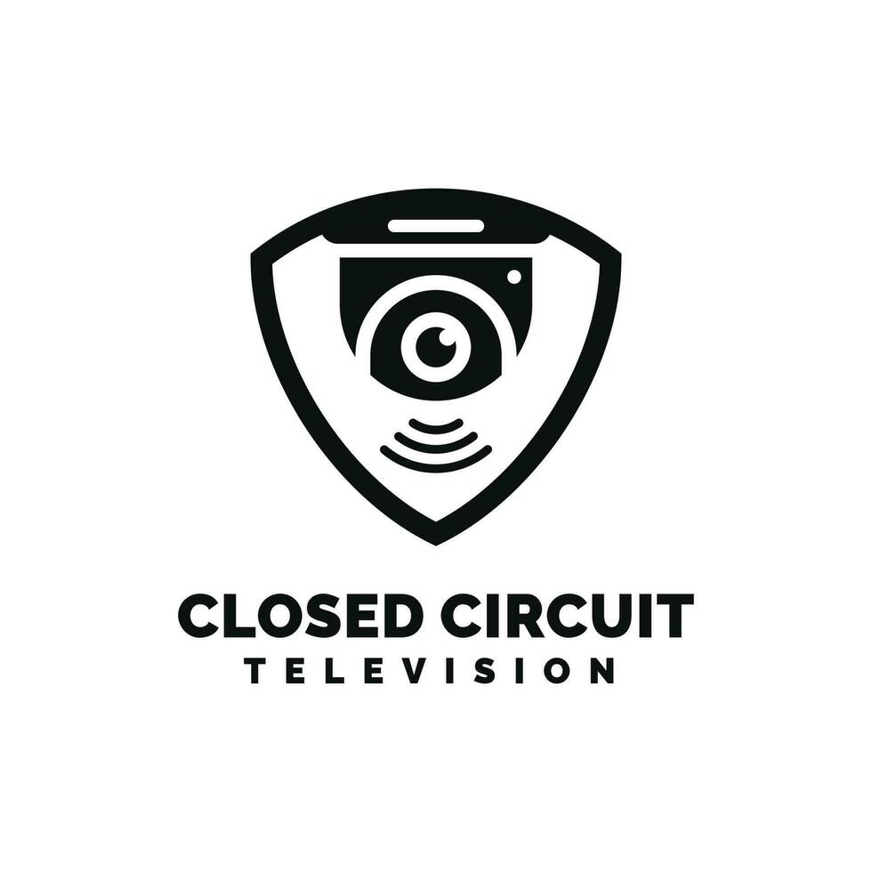 cctv logo design vettore illustrazione