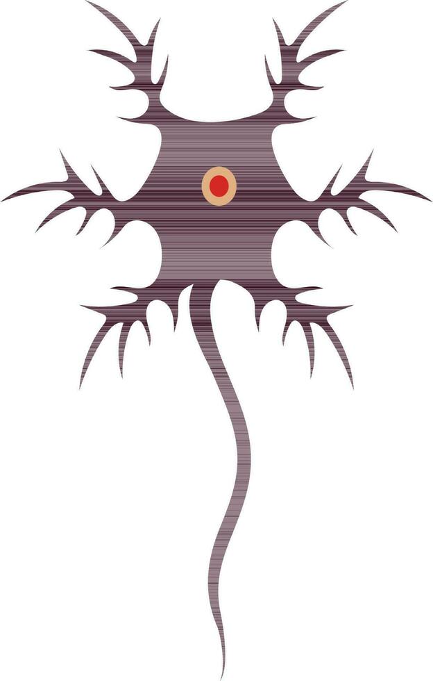 simbolo di neurone sistema nel corpo. vettore