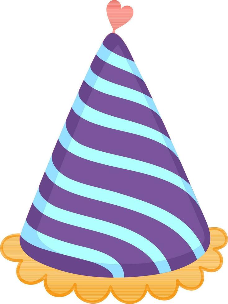 illustrazione di colorato festa cappello icona. vettore