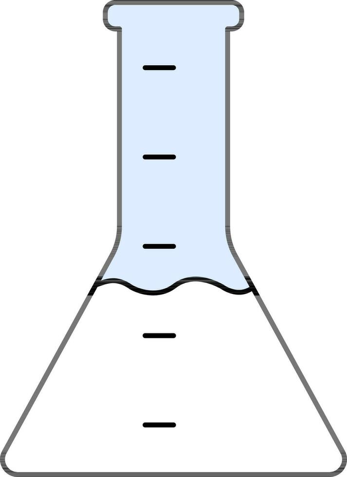 chimico borraccia icona nel blu e bianca colore. vettore