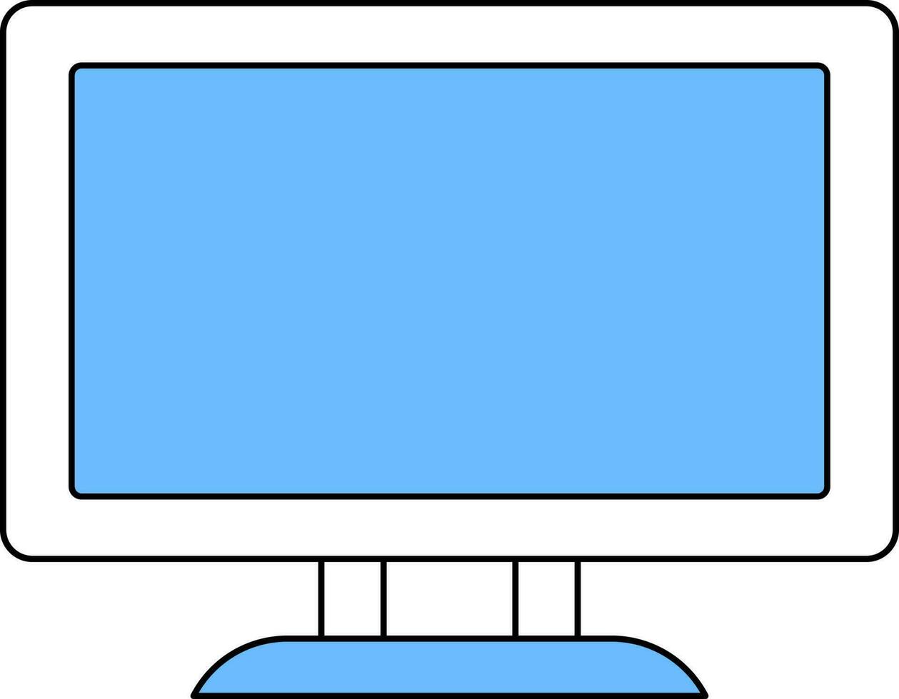 del desktop icona nel blu e bianca colore. vettore