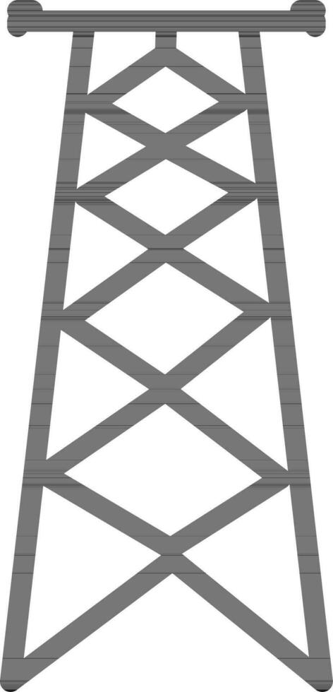 linea arte illustrazione di alto energia elettricità Torre. vettore