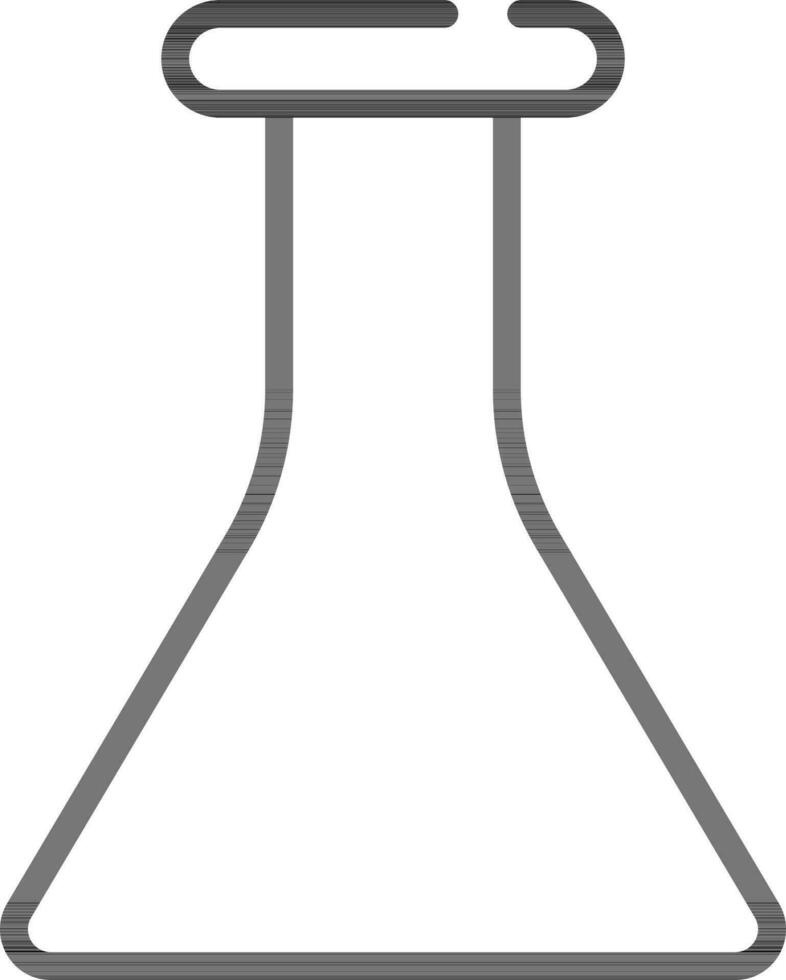 illustrazione di chimico borraccia icona nel linea arte. vettore