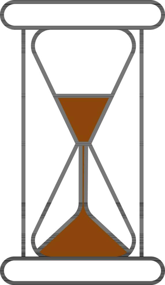 vettore illustrazione di sabbia bicchiere.