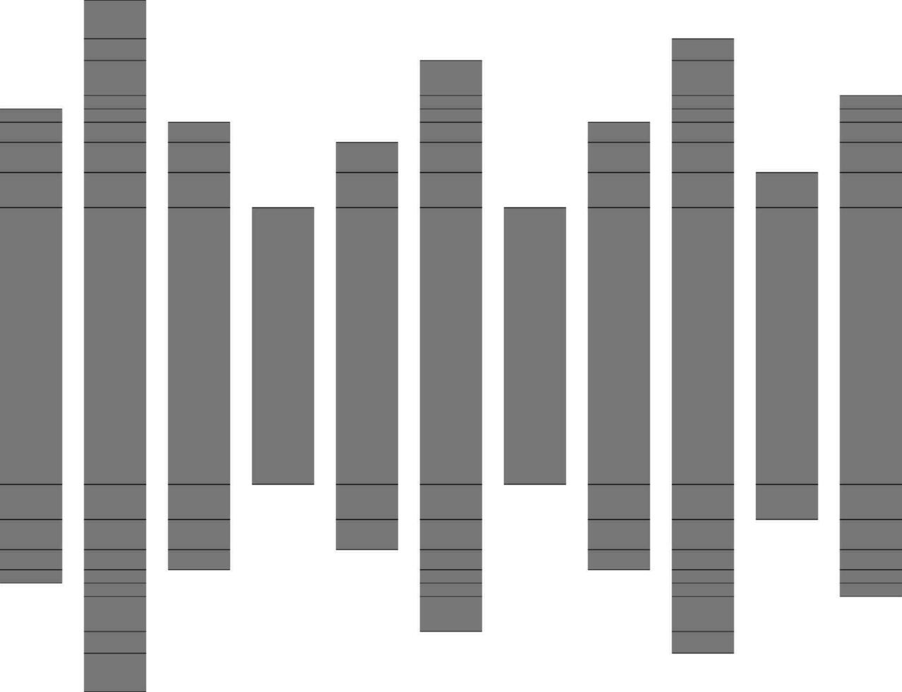 musica suono onde cartello o simbolo. vettore