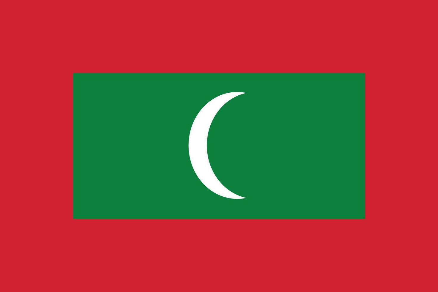 bandiera di maldives.national bandiera di Maldive vettore