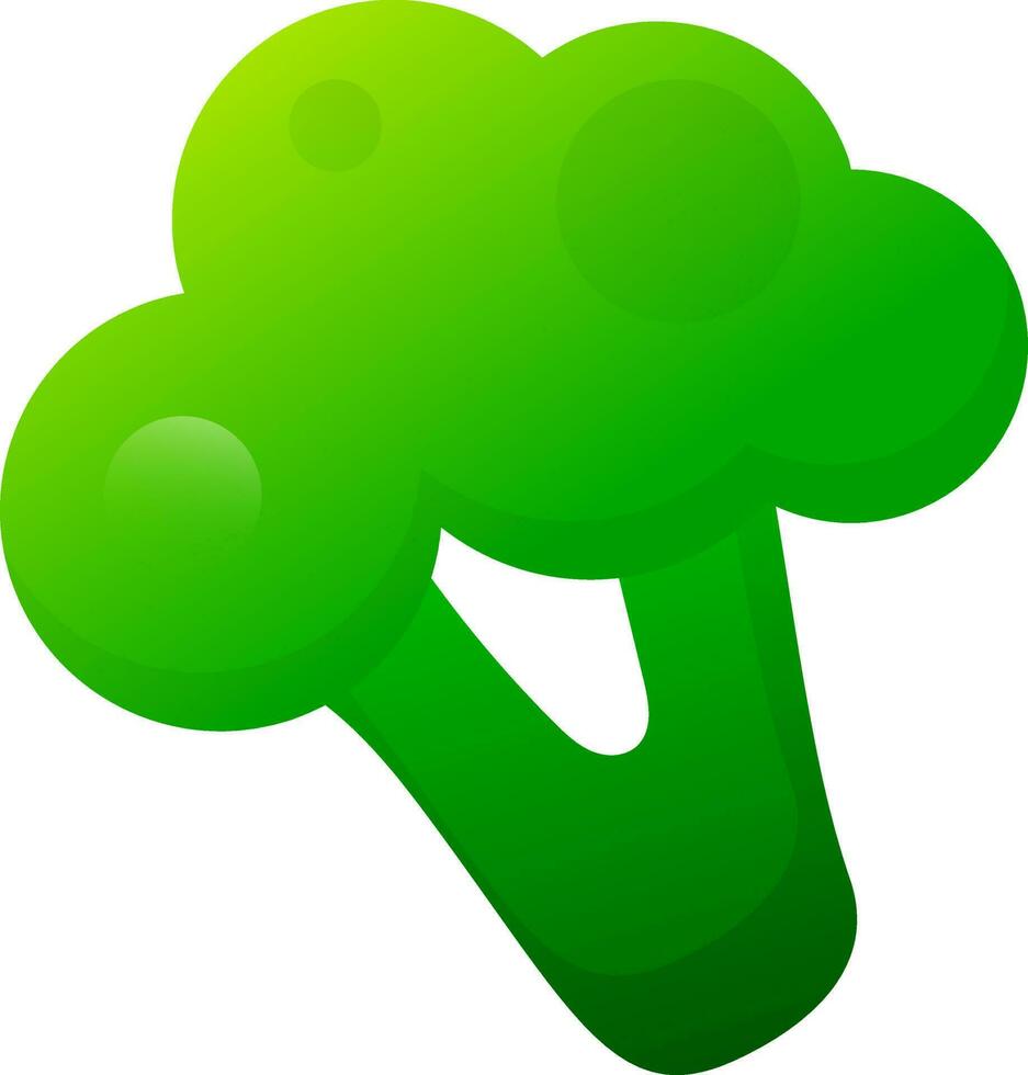 illustrazione di broccoli nel verde colore. vettore