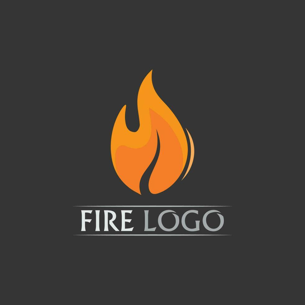 logo e icona del fuoco, elemento fiammeggiante caldo vettore fiamma illustrazione design energia, caldo, avvertimento, segno di cottura, logo, icona, luce, calore di potenza