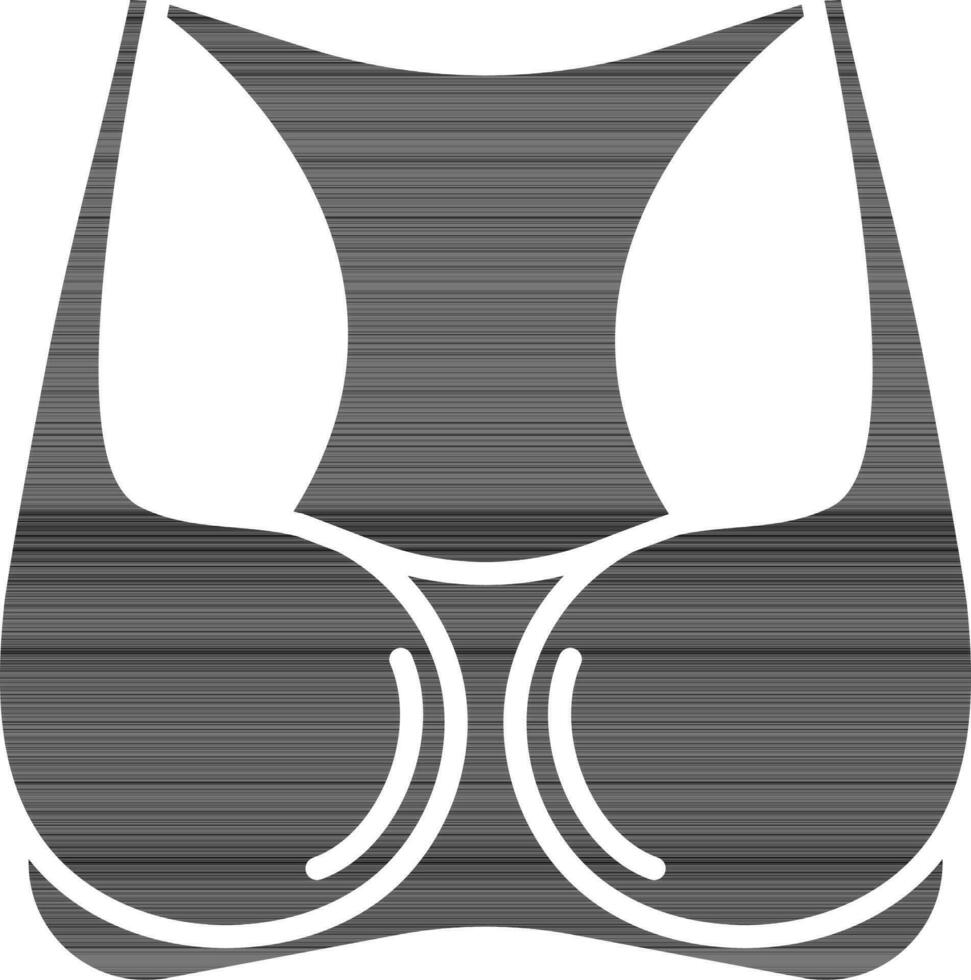 gli sport reggiseno icona vettore