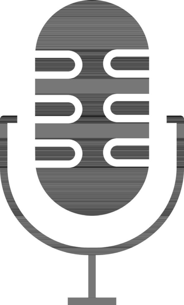 microfono icona o simbolo nel glifo stile. vettore