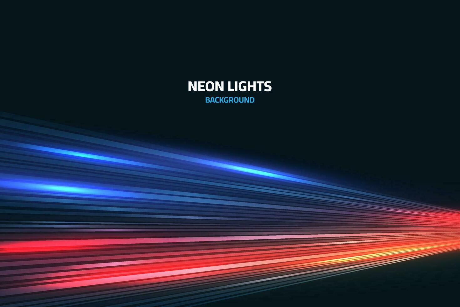 velocità luci neon sfondo vettore