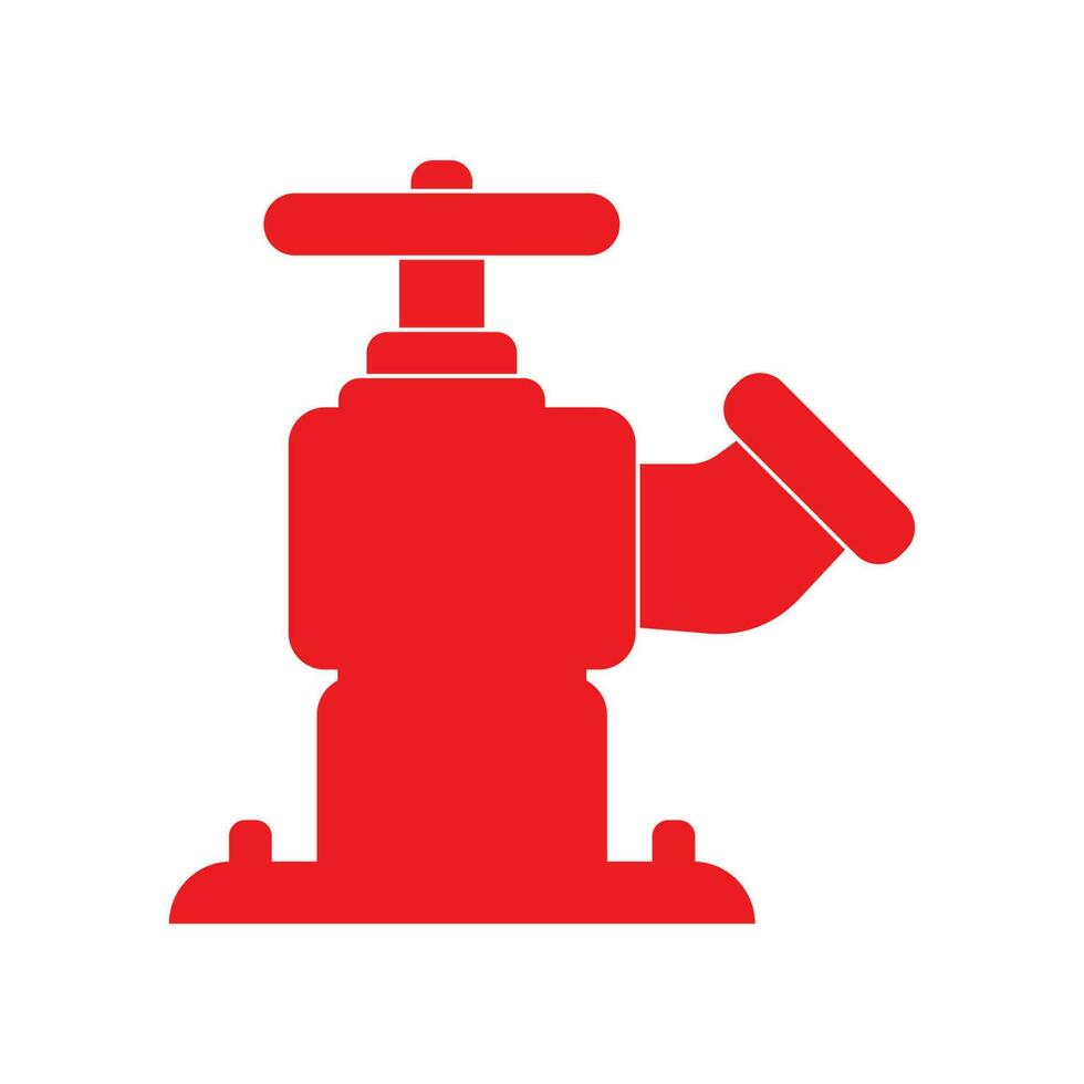 fuoco idrante simbolo icona, logo vettore illustrazione design modello