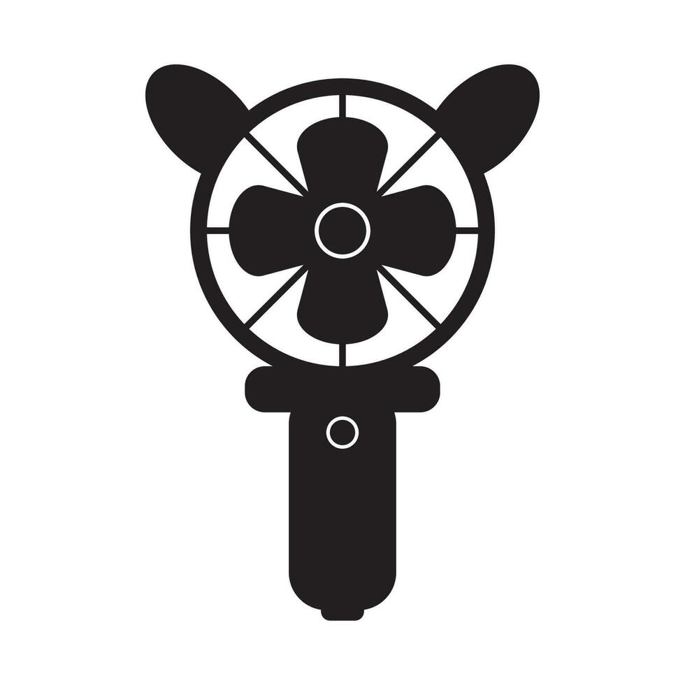 palmare fan icona logo vettore design modello