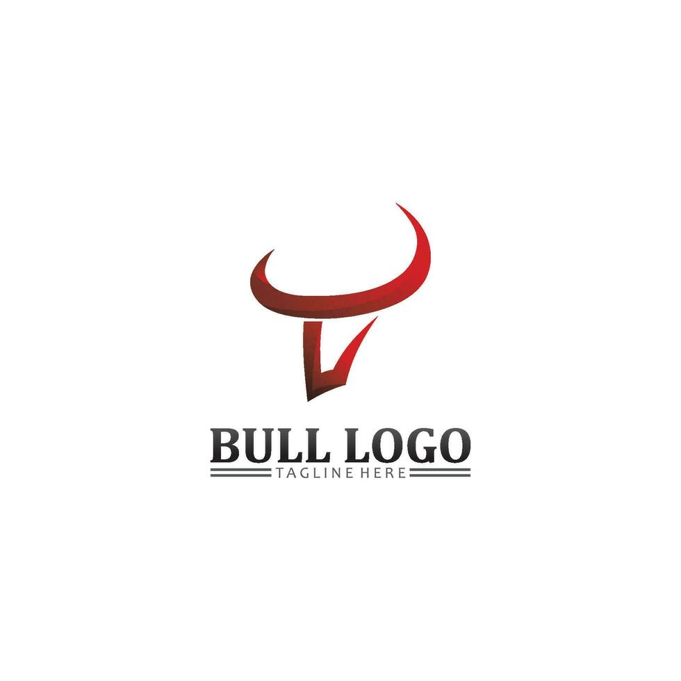 testa di bufalo toro, mucca, logo della mascotte animale vettore di design per bufalo corno sportivo, animale, mammiferi, logo della testa, selvaggio, matador