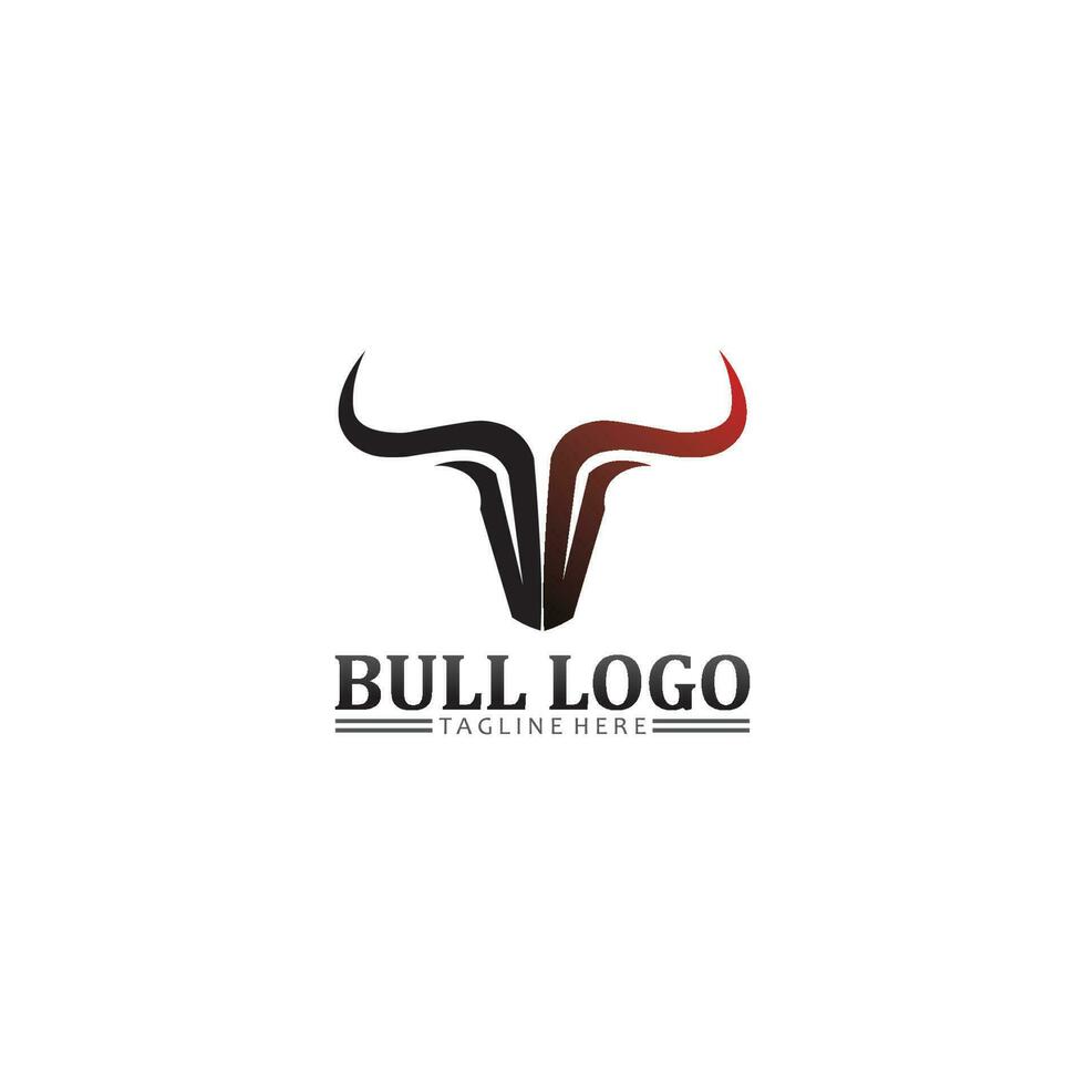 testa di bufalo toro, mucca, logo della mascotte animale vettore di design per bufalo corno sportivo, animale, mammiferi, logo della testa, selvaggio, matador