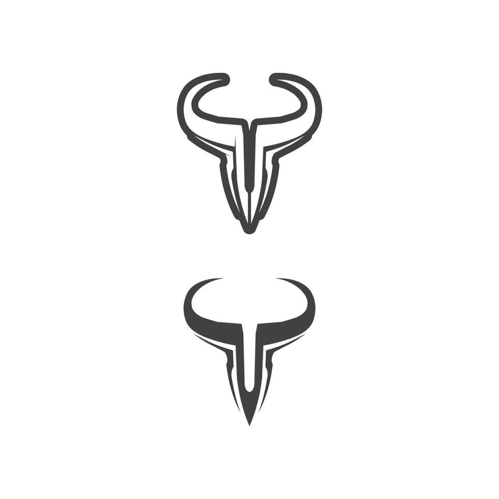 toro bufalo testa mucca animale mascotte logo disegno vettoriale per sport corno bufalo animale mammiferi testa logo matador selvatico