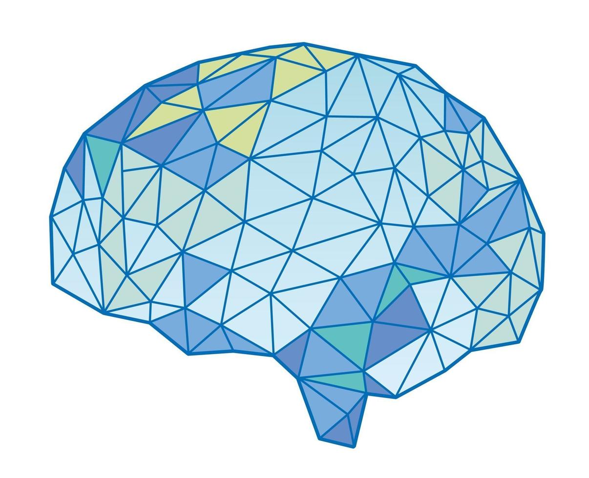 illustrazione di concetto di intelligenza artificiale vettoriale isolato su uno sfondo bianco