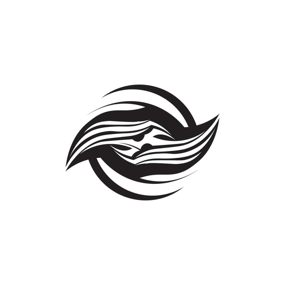 tribale, classico, nero, etnico tatuaggio icona illustrazione vettoriale design logo