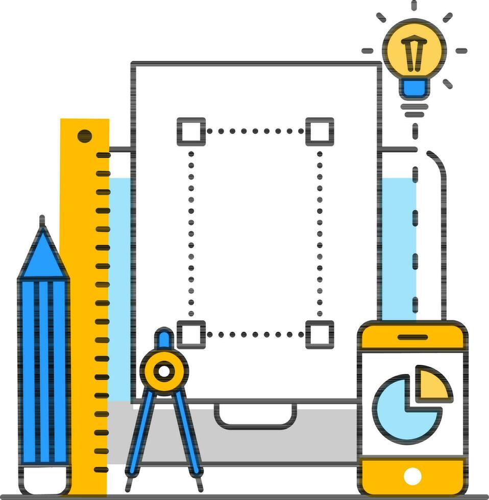 in linea formazione scolastica ,ragnatela design con attività commerciale presentazione sito web piace come nel il computer portatile e smartphone sistema icona. vettore