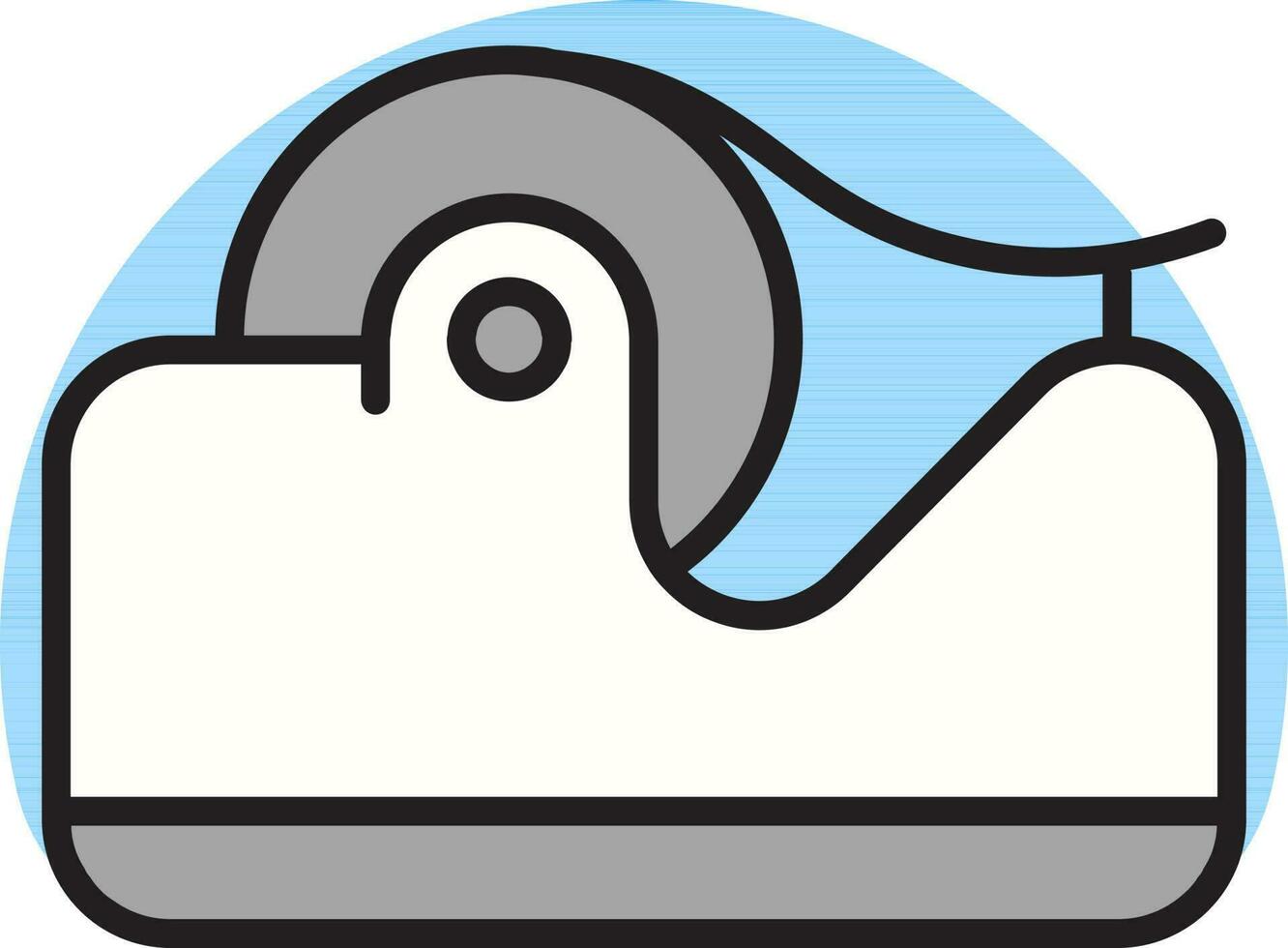 illustrazione di nastro distributore icona nel piatto stile. vettore