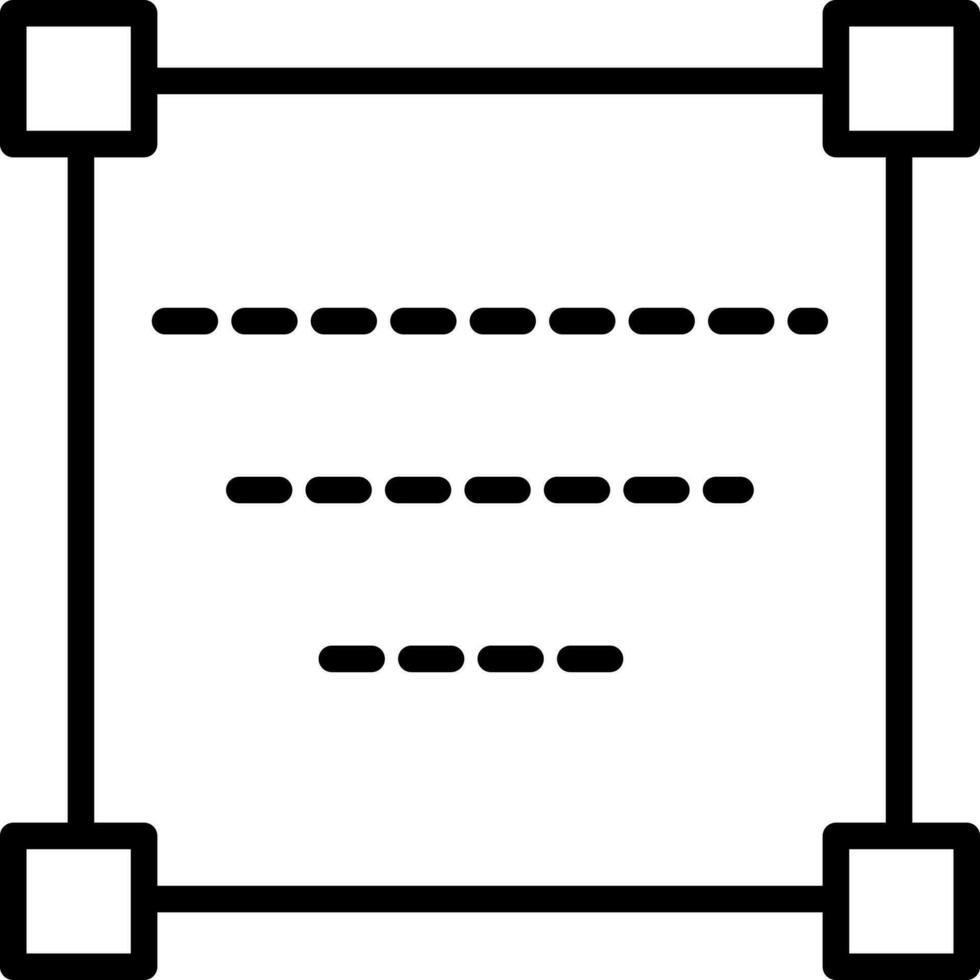 piatto stile bloccare catena icona nel linea arte. vettore