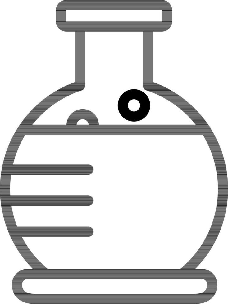 linea arte illustrazione di chimico coppa icona. vettore
