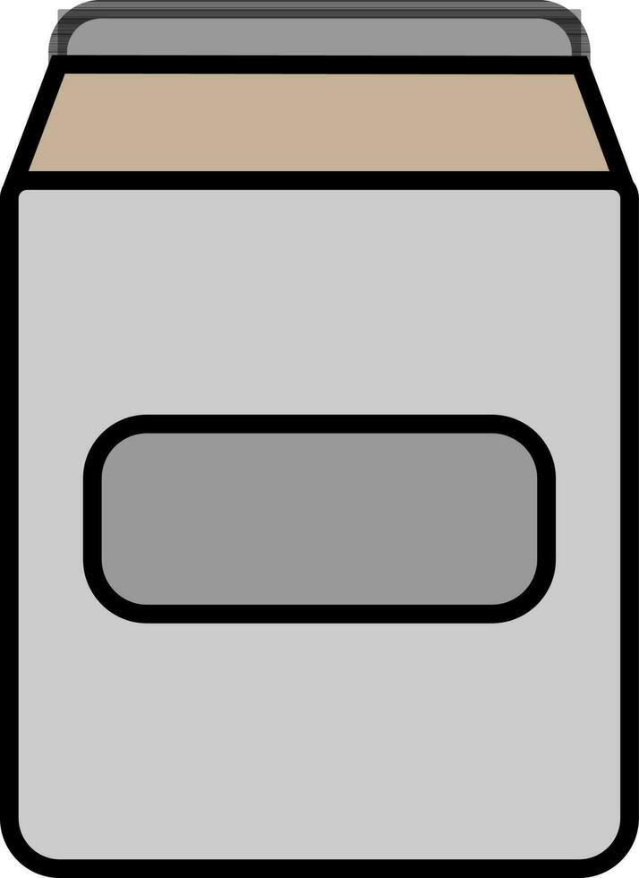 illustrazione di un' vaso nel grigio colore. vettore