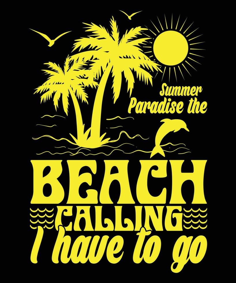 Vintage ▾ estate retrò spiaggia vettore tipografia t camicia design