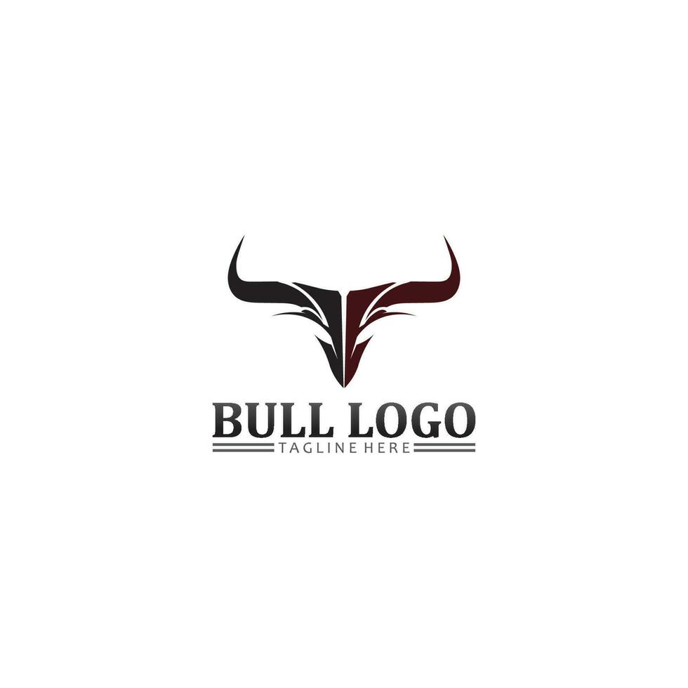 testa di bufalo toro, mucca, logo della mascotte animale vettore di design per bufalo corno sportivo, animale, mammiferi, logo della testa, selvaggio, matador