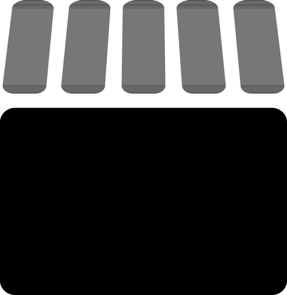 vettore bottiglia icona nel nero colore.