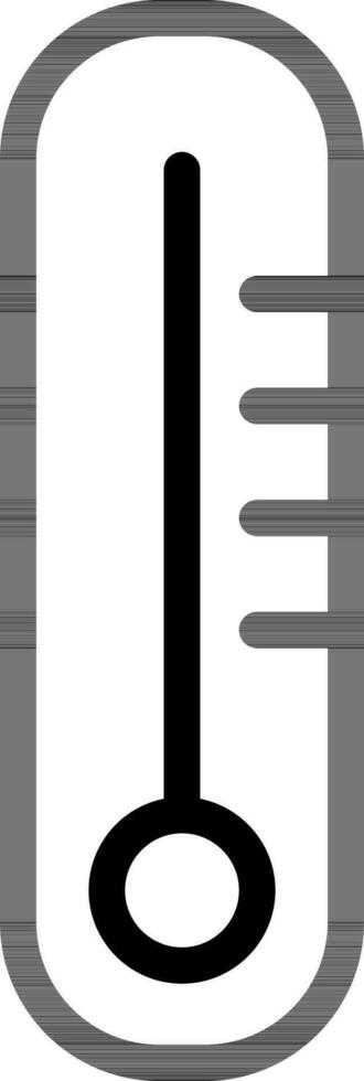 linea arte termometro icona nel piatto stile. vettore